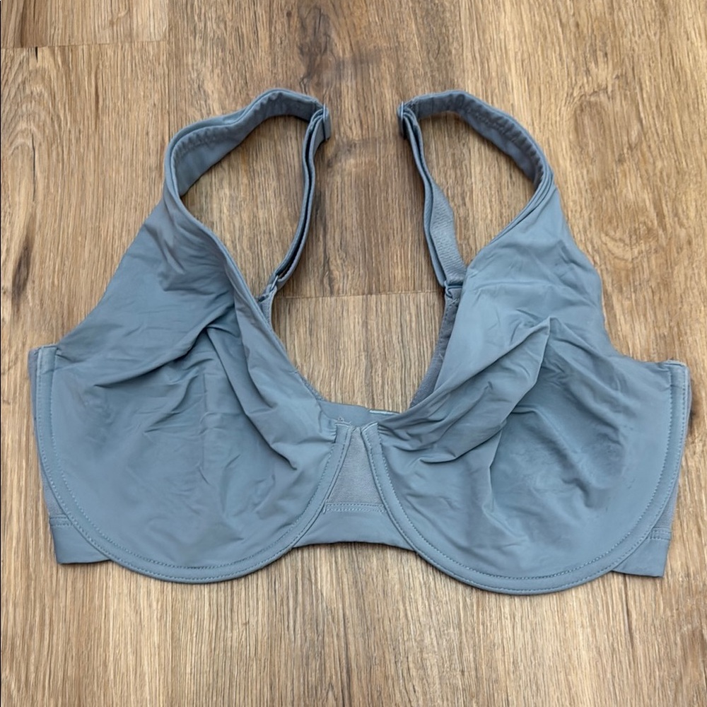 Modern Movement Comfortably Cool  Underwire Full Coverage Gray Blue Bra - Picture 7 of 7